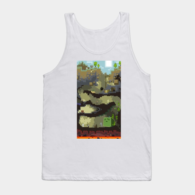 Minecraft Progression Map Tank Top by SaucyBandit